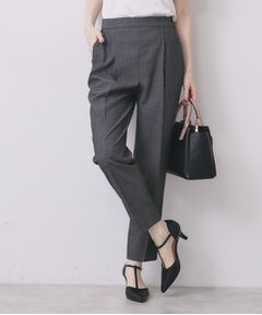 index / インデックス パンツ | ウールライクストレッチテーパードパンツ/セットアップ対応【洗濯機OK】