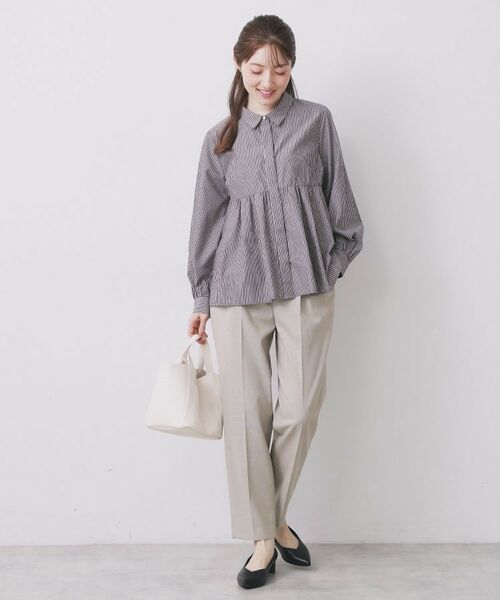 index / インデックス パンツ | ウールライクストレッチテーパードパンツ/セットアップ対応【洗濯機OK】 | 詳細10