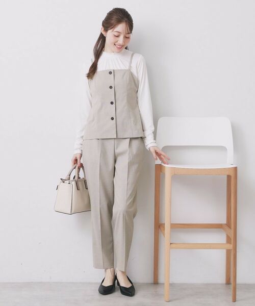 index / インデックス パンツ | ウールライクストレッチテーパードパンツ/セットアップ対応【洗濯機OK】 | 詳細12