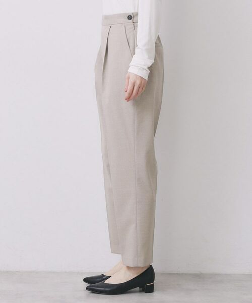 index / インデックス パンツ | ウールライクストレッチテーパードパンツ/セットアップ対応【洗濯機OK】 | 詳細16