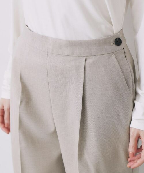 index / インデックス パンツ | ウールライクストレッチテーパードパンツ/セットアップ対応【洗濯機OK】 | 詳細18