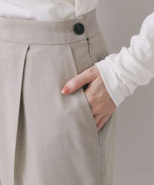 index / インデックス パンツ | ウールライクストレッチテーパードパンツ/セットアップ対応【洗濯機OK】 | 詳細20