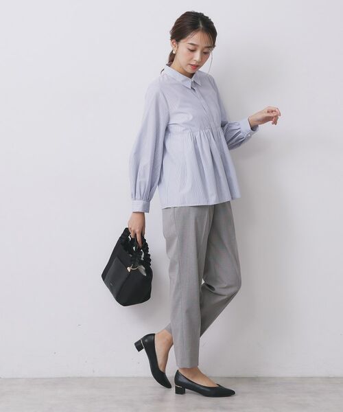 index / インデックス パンツ | ウールライクストレッチテーパードパンツ/セットアップ対応【洗濯機OK】 | 詳細3