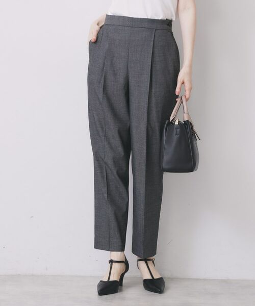 index / インデックス パンツ | ウールライクストレッチテーパードパンツ/セットアップ対応【洗濯機OK】 | 詳細5