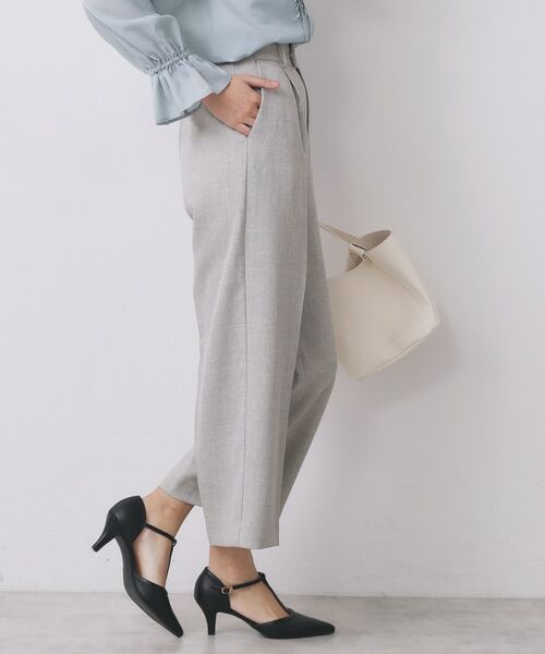 index / インデックス パンツ | ワイドストレートパンツ/セットアップ対応可【洗濯機OK/イージーアイロン】 | 詳細10