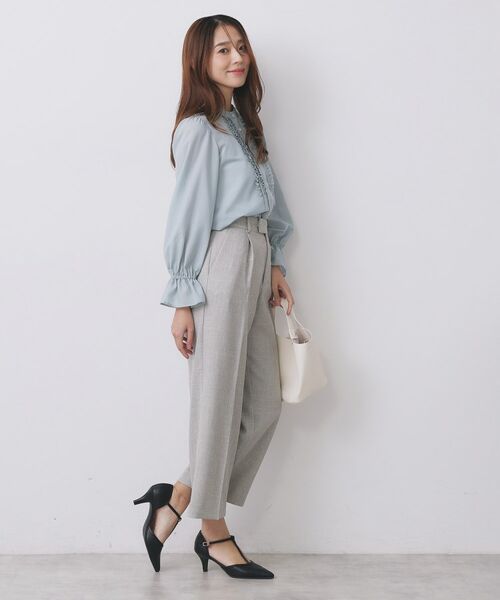 index / インデックス パンツ | ワイドストレートパンツ/セットアップ対応可【洗濯機OK/イージーアイロン】 | 詳細13