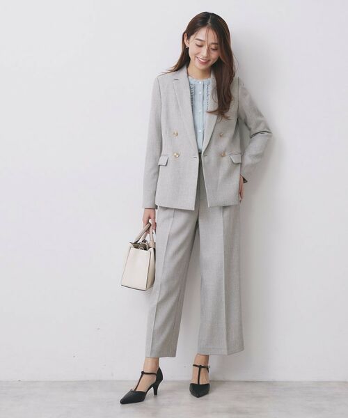 index / インデックス パンツ | ワイドストレートパンツ/セットアップ対応可【洗濯機OK/イージーアイロン】 | 詳細14