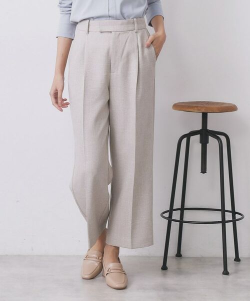 index / インデックス パンツ | ワイドストレートパンツ/セットアップ対応可【洗濯機OK/イージーアイロン】 | 詳細17