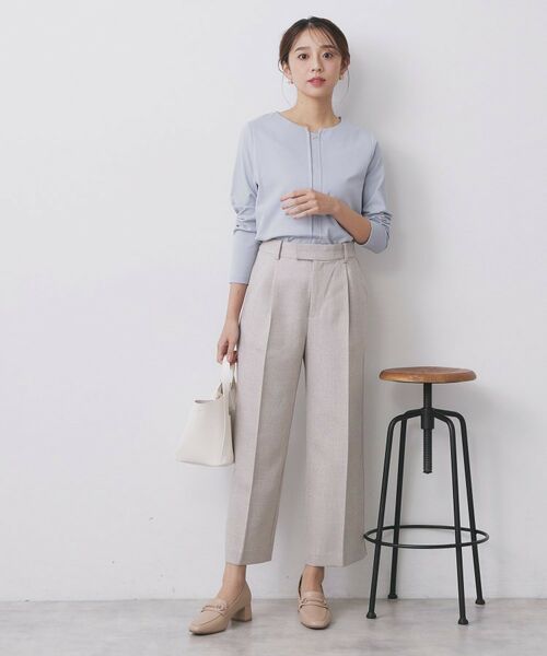 index / インデックス パンツ | ワイドストレートパンツ/セットアップ対応可【洗濯機OK/イージーアイロン】 | 詳細18