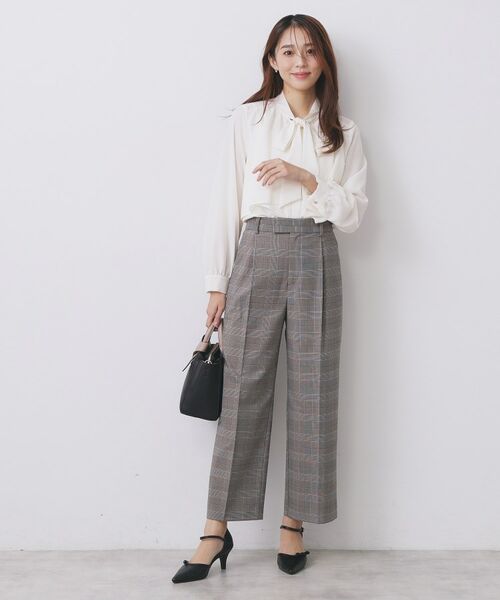 index / インデックス パンツ | ワイドストレートパンツ/セットアップ対応可【洗濯機OK/イージーアイロン】 | 詳細5