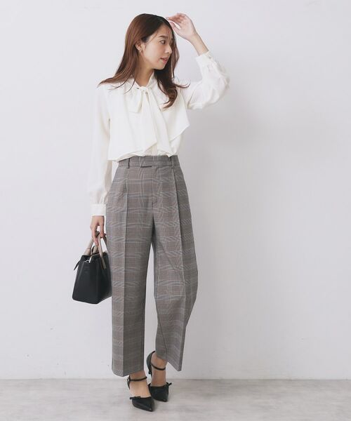 index / インデックス パンツ | ワイドストレートパンツ/セットアップ対応可【洗濯機OK/イージーアイロン】 | 詳細6