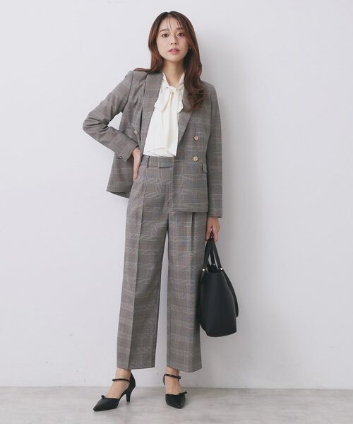 index / インデックス パンツ | ワイドストレートパンツ/セットアップ対応可【洗濯機OK/イージーアイロン】 | 詳細7