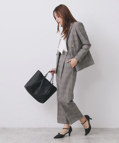 index / インデックス パンツ | ワイドストレートパンツ/セットアップ対応可【洗濯機OK/イージーアイロン】 | 詳細8