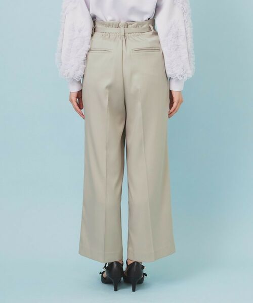 index / インデックス パンツ | ベルト付き2タックワイドパンツ【洗濯機OK/ストレッチ/防シワ/イージーアイロン】 | 詳細26