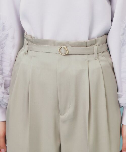 index / インデックス パンツ | ベルト付き2タックワイドパンツ【洗濯機OK/ストレッチ/防シワ/イージーアイロン】 | 詳細27