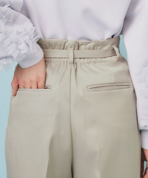 index / インデックス パンツ | ベルト付き2タックワイドパンツ【洗濯機OK/ストレッチ/防シワ/イージーアイロン】 | 詳細28
