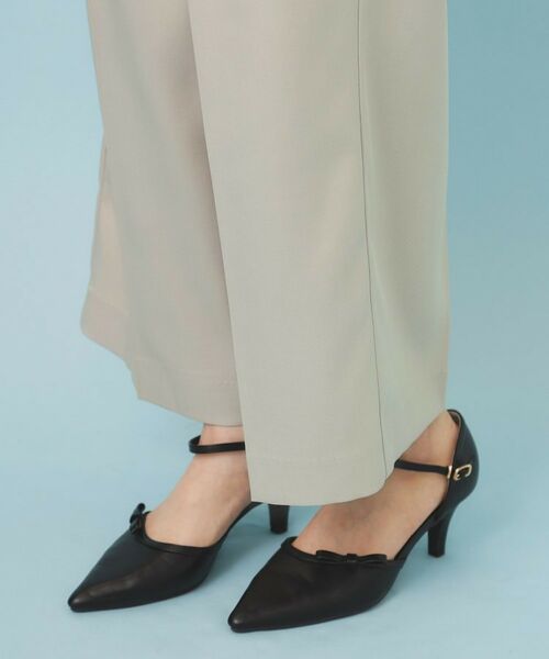 index / インデックス パンツ | ベルト付き2タックワイドパンツ【洗濯機OK/ストレッチ/防シワ/イージーアイロン】 | 詳細30