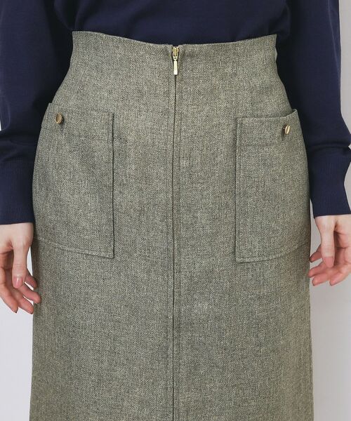 index / インデックス スカート | ツイード調フロントジップタイトスカート【洗濯機OK/防シワ】 | 詳細17