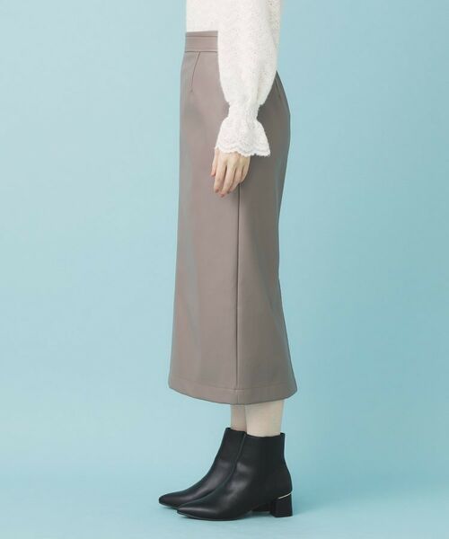 index / インデックス ロング・マキシ丈スカート | レザー調ストレッチAラインロングスカート【洗える】 | 詳細12