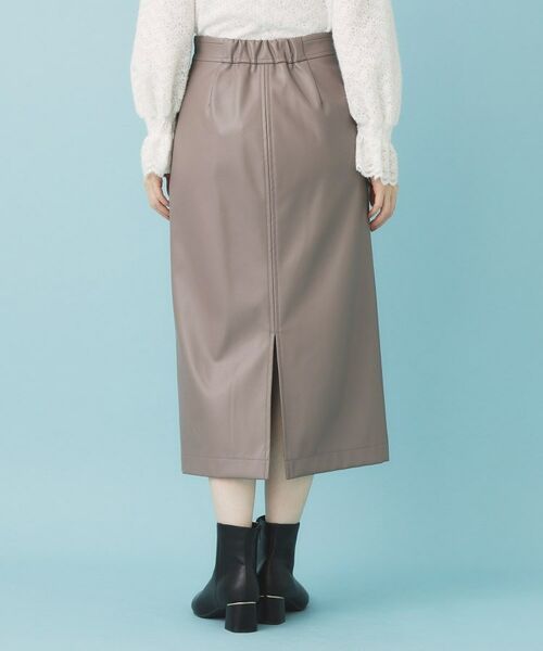 index / インデックス ロング・マキシ丈スカート | レザー調ストレッチAラインロングスカート【洗える】 | 詳細13