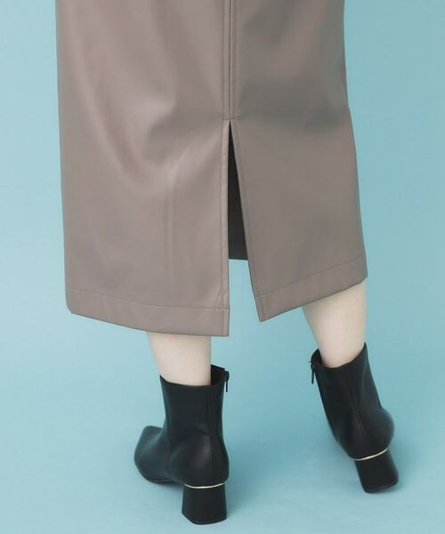 index / インデックス ロング・マキシ丈スカート | レザー調ストレッチAラインロングスカート【洗える】 | 詳細19