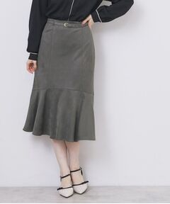 index / インデックス スカート | フェイクスウェード切り替えマーメイドスカート【洗濯機OK/イージーアイロン/防シワ】