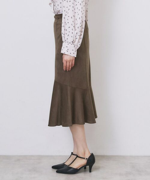 index / インデックス スカート | フェイクスウェード切り替えマーメイドスカート【洗濯機OK/イージーアイロン/防シワ】 | 詳細23