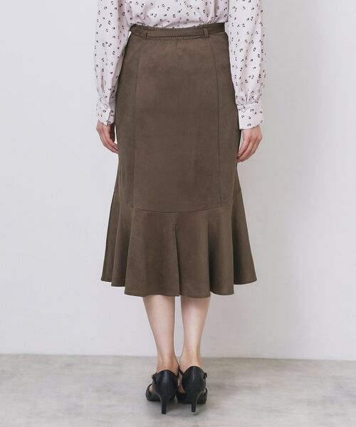 index / インデックス スカート | フェイクスウェード切り替えマーメイドスカート【洗濯機OK/イージーアイロン/防シワ】 | 詳細24