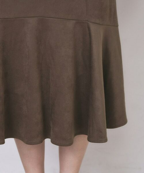 index / インデックス スカート | フェイクスウェード切り替えマーメイドスカート【洗濯機OK/イージーアイロン/防シワ】 | 詳細26