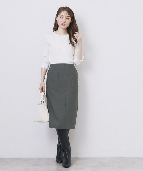 index / インデックス スカート | ストレッチタイトスカート【洗濯機OK/防シワ/抗ピル】《S～3L》 | 詳細2