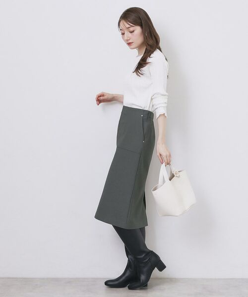 index / インデックス スカート | ストレッチタイトスカート【洗濯機OK/防シワ/抗ピル】《S～3L》 | 詳細3