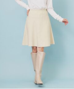 index / インデックス ミニ・ひざ丈スカート | フレアミニニットスカート【洗濯機OK】