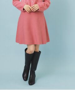 index / インデックス ミニ・ひざ丈スカート | フレアミニニットスカート【洗濯機OK】