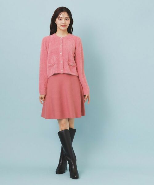 index / インデックス ミニ・ひざ丈スカート | フレアミニニットスカート【洗濯機OK】 | 詳細11