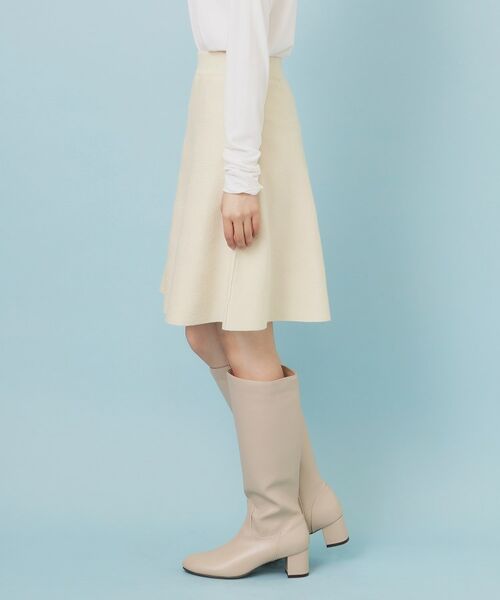 index / インデックス ミニ・ひざ丈スカート | フレアミニニットスカート【洗濯機OK】 | 詳細15
