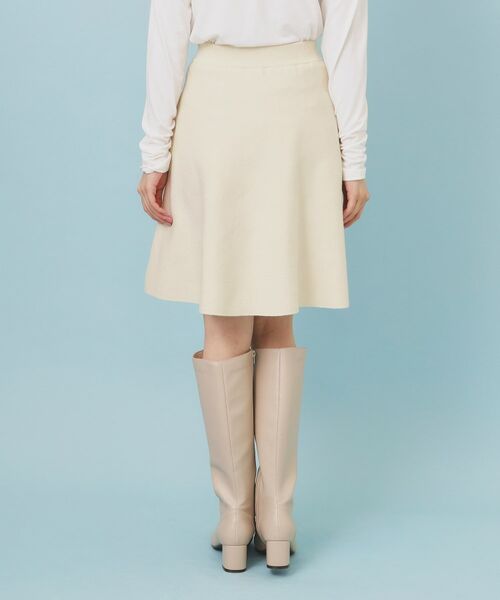 index / インデックス ミニ・ひざ丈スカート | フレアミニニットスカート【洗濯機OK】 | 詳細16