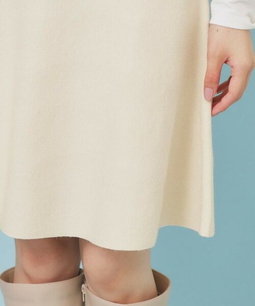 index / インデックス ミニ・ひざ丈スカート | フレアミニニットスカート【洗濯機OK】 | 詳細19