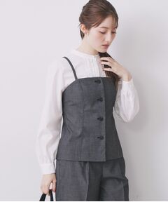 index / インデックス キャミソール・チューブトップ | ウールライクストレッチキャミビスチェ/セットアップ対応【洗濯機OK】