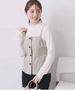 index / インデックス キャミソール・チューブトップ | ウールライクストレッチキャミビスチェ/セットアップ対応【洗濯機OK】