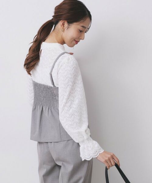 index / インデックス キャミソール・チューブトップ | ウールライクストレッチキャミビスチェ/セットアップ対応【洗濯機OK】 | 詳細1