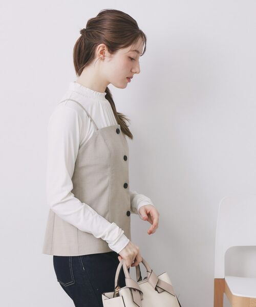 index / インデックス キャミソール・チューブトップ | ウールライクストレッチキャミビスチェ/セットアップ対応【洗濯機OK】 | 詳細12