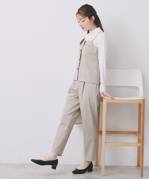 index / インデックス キャミソール・チューブトップ | ウールライクストレッチキャミビスチェ/セットアップ対応【洗濯機OK】 | 詳細16