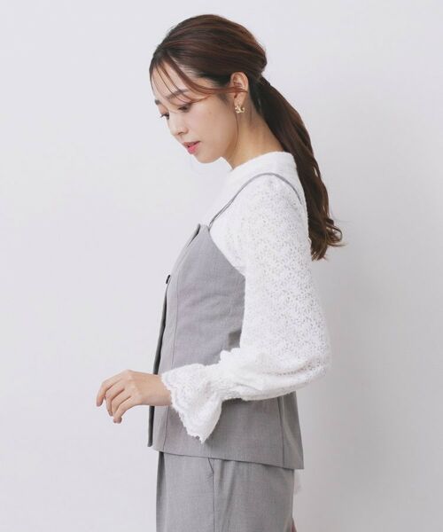 index / インデックス キャミソール・チューブトップ | ウールライクストレッチキャミビスチェ/セットアップ対応【洗濯機OK】 | 詳細19