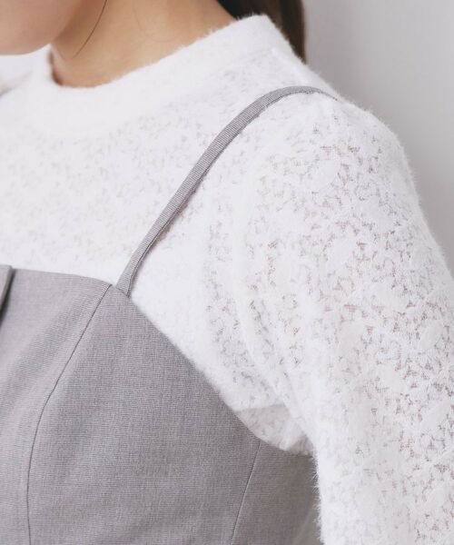 index / インデックス キャミソール・チューブトップ | ウールライクストレッチキャミビスチェ/セットアップ対応【洗濯機OK】 | 詳細23