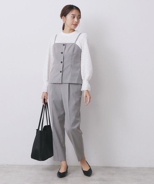 index / インデックス キャミソール・チューブトップ | ウールライクストレッチキャミビスチェ/セットアップ対応【洗濯機OK】 | 詳細4