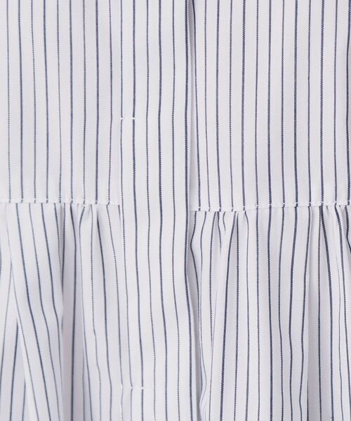 index / インデックス シャツ・ブラウス | ラメストライプ衿付きペプラムブラウス【洗濯機OK/イージーアイロン/防シワ】《6col》 | 詳細23