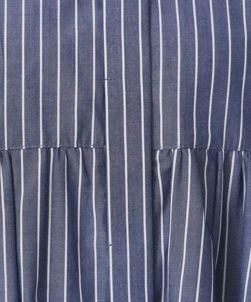 index / インデックス シャツ・ブラウス | ラメストライプ衿付きペプラムブラウス【洗濯機OK/イージーアイロン/防シワ】《6col》 | 詳細27