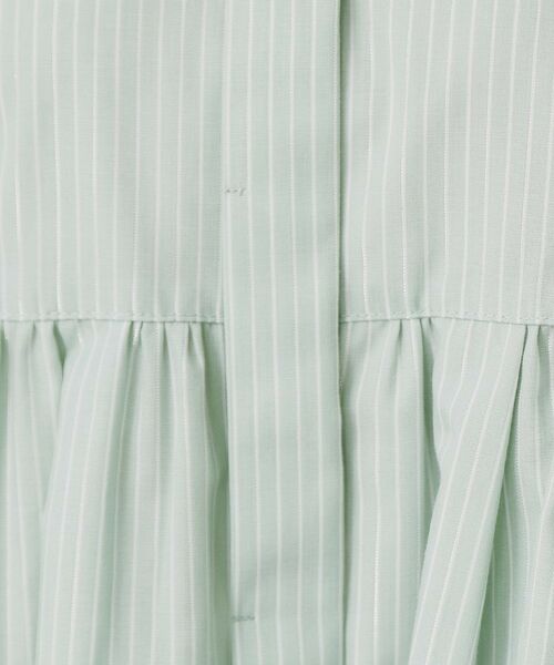 index / インデックス シャツ・ブラウス | ラメストライプ衿付きペプラムブラウス【洗濯機OK/イージーアイロン/防シワ】《6col》 | 詳細8