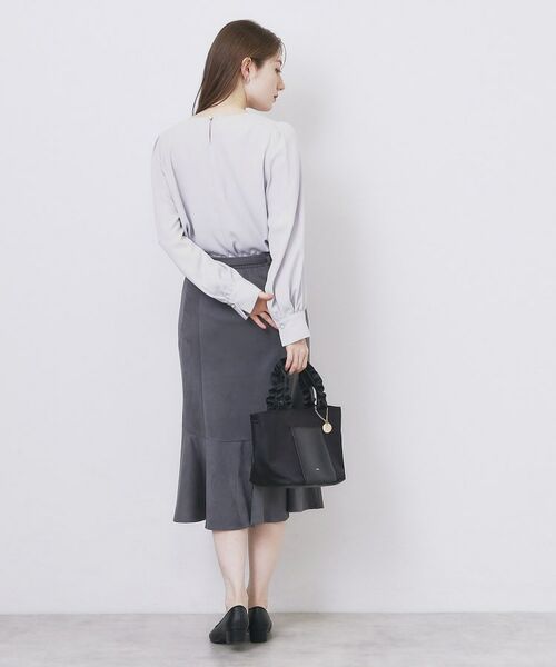 index / インデックス シャツ・ブラウス | Vネックフリルブラウス【洗濯機OK/イージーアイロン】 | 詳細3