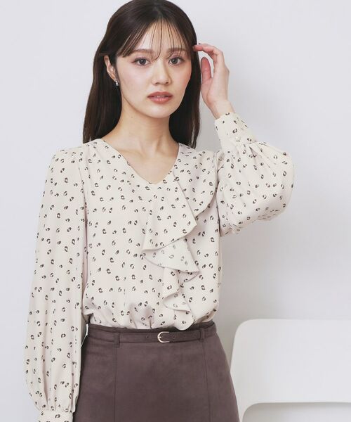 index / インデックス シャツ・ブラウス | Vネックフリルブラウス【洗濯機OK/イージーアイロン】 | 詳細5